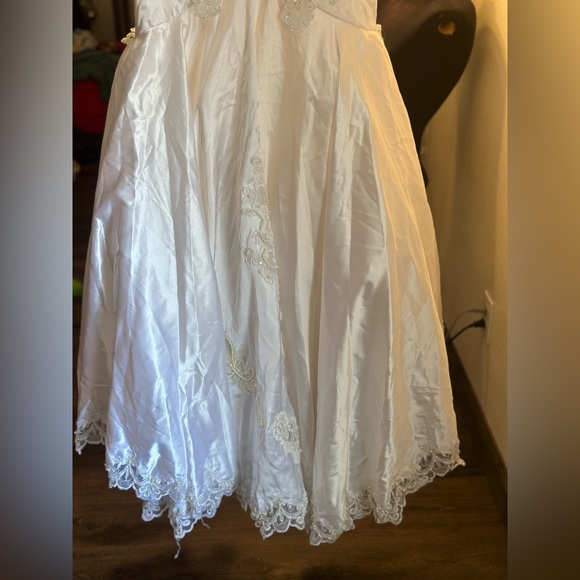 COPY - Vintage classy extremely gorgeous sparkly wedding dress size m - Picture 9 of 17